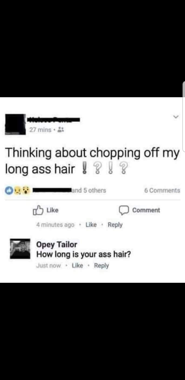 Ass hair