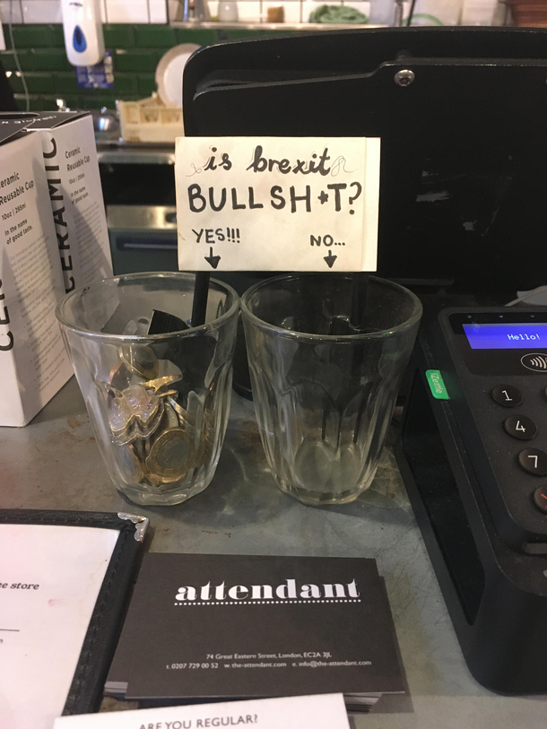 At a cafe in London