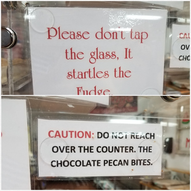 At an Amish Fudge Shoppe