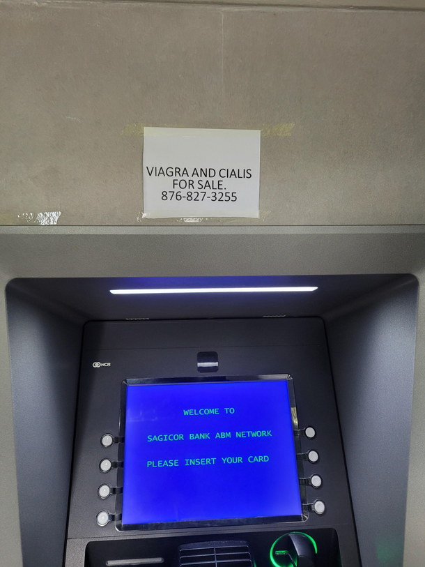At an ATM close to where I worksome marketing strategy
