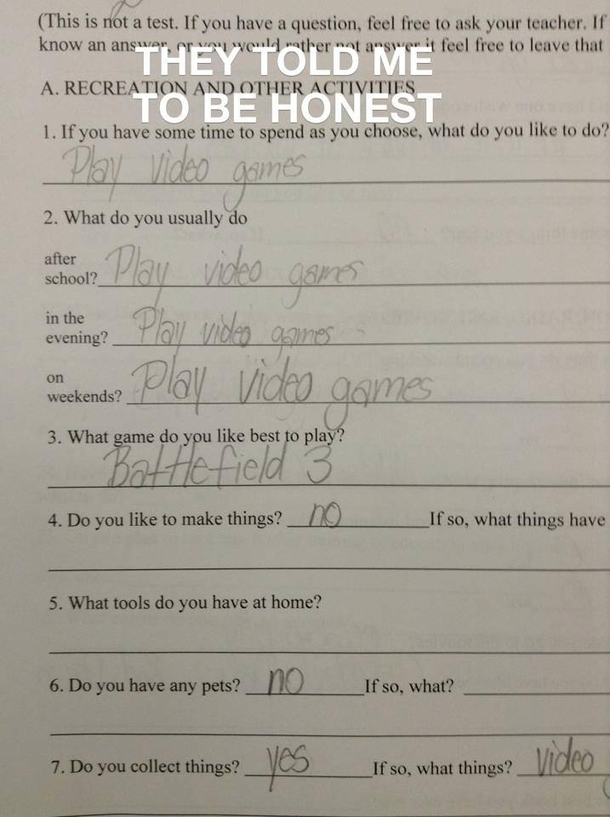 At least he was honest