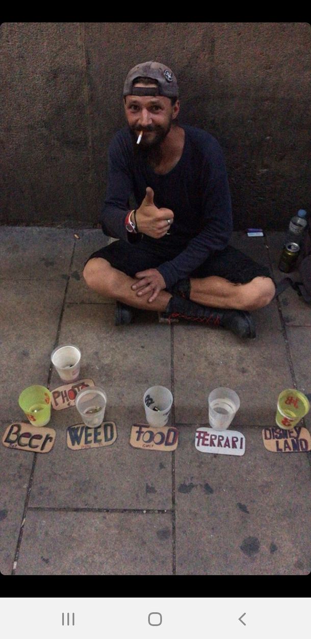At least hes honest