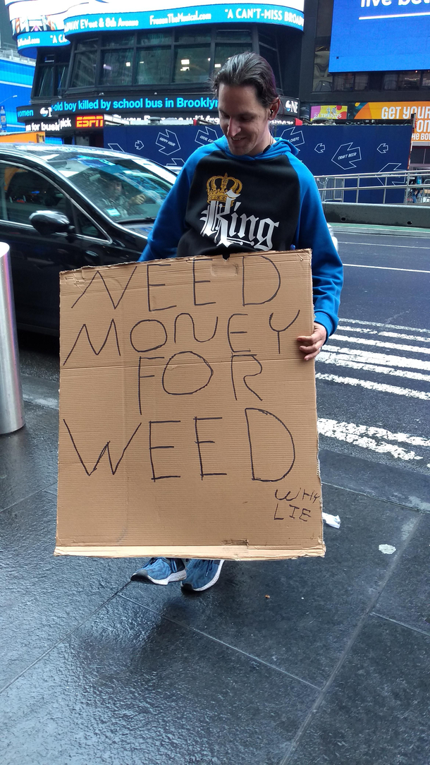 At least hes honest