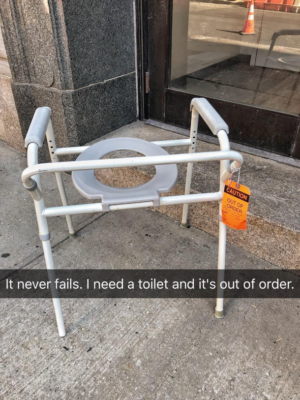 At least it wasnt occupied