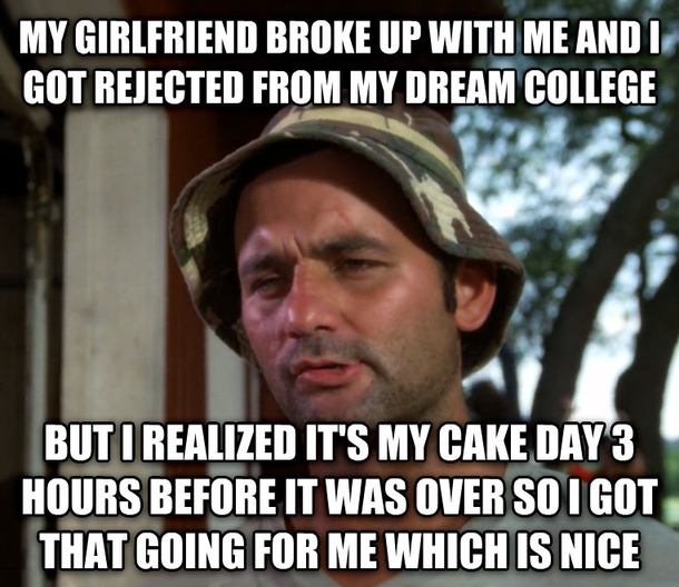 At least now I know what day it is