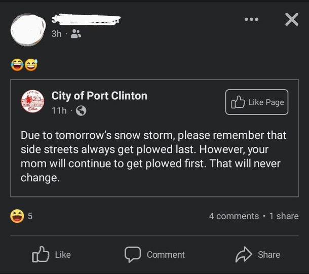 At least someone is getting plowed