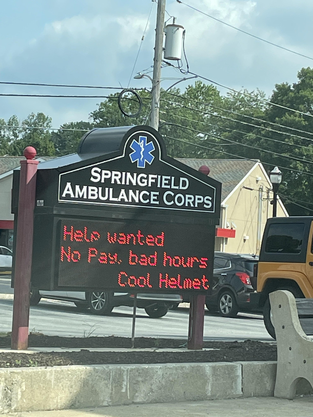 At least theyre honest