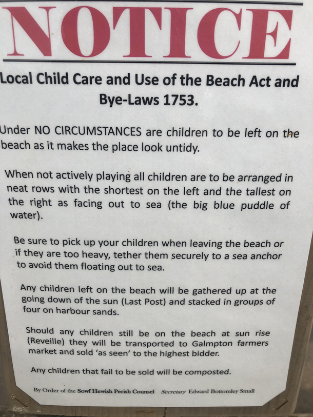 At my local beach