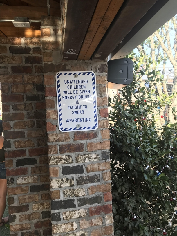 At my local beer garden