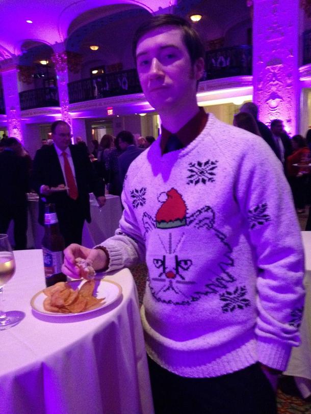 At my wifes company Holiday party everyone was wearing suits I chose the high road