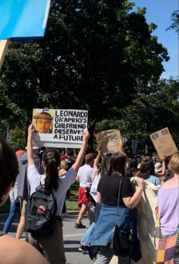 At the Climate Strike