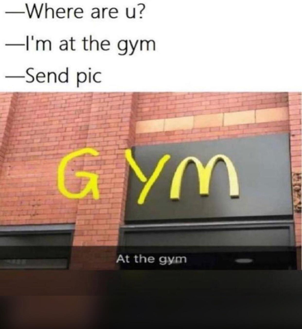 At the gyM