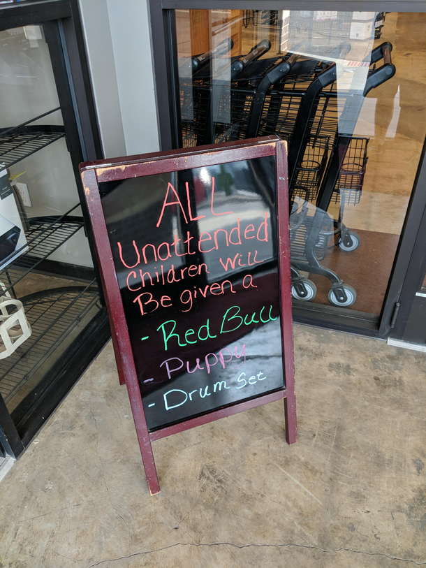 At the local liquor store