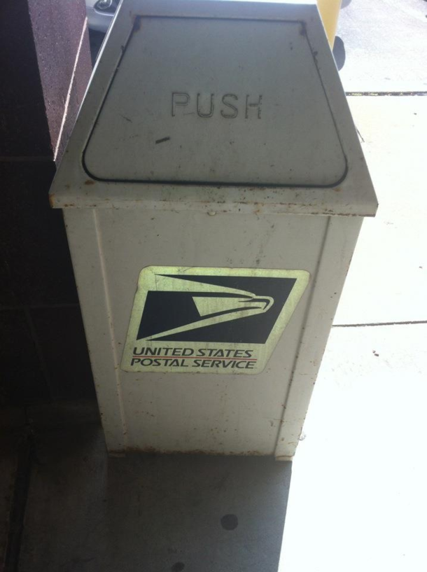 At the post office I wonder how many people dont receive their letters or pay their bills