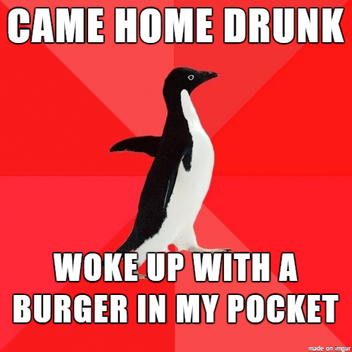 Atleast I dont have to buy anything in the morning
