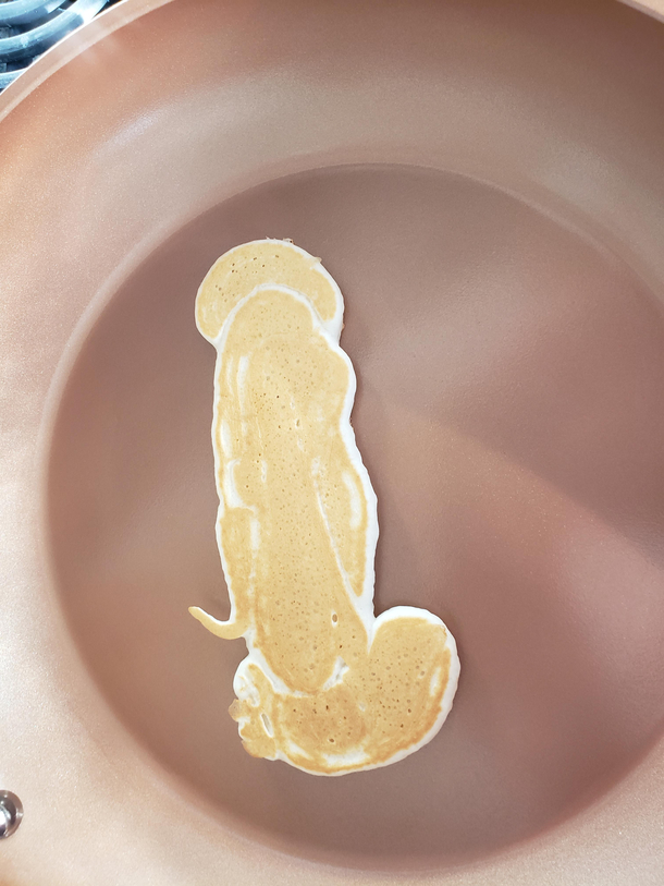 Attempted to make a pancake  for my daughter today Mistakes were made