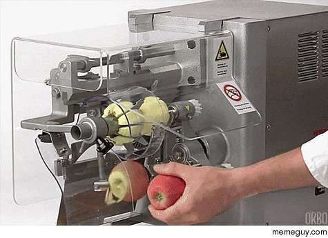 Automatic apple cutting machine