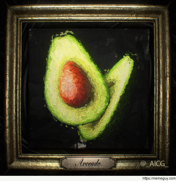 Avocado another stop motion painting I made