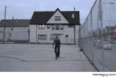 Awesome BMX stunt