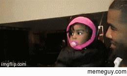 Baby girl confused by fathers twin brother