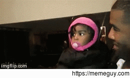 Baby girl confused by fathers twin brother