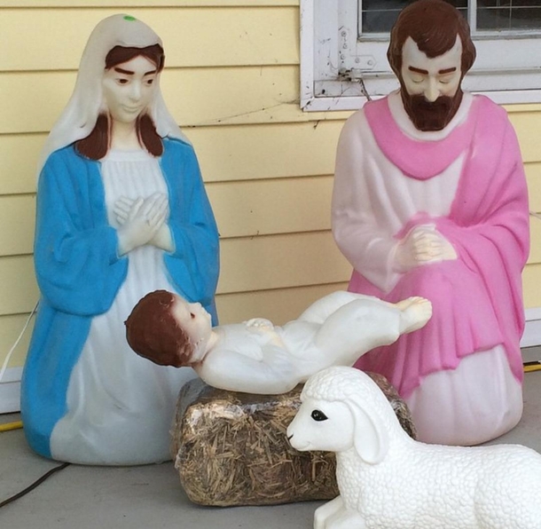 Baby Jesus is going to have some wicked abs by the end of the season - Meme Guy