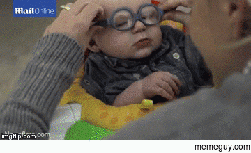 Baby sees mother for first time
