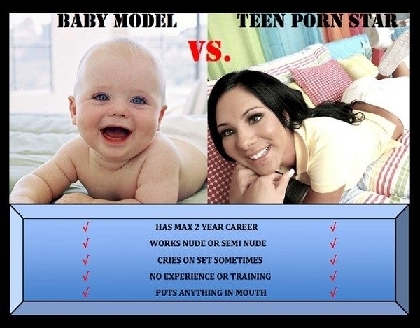 Baby vs Teen Porn Star