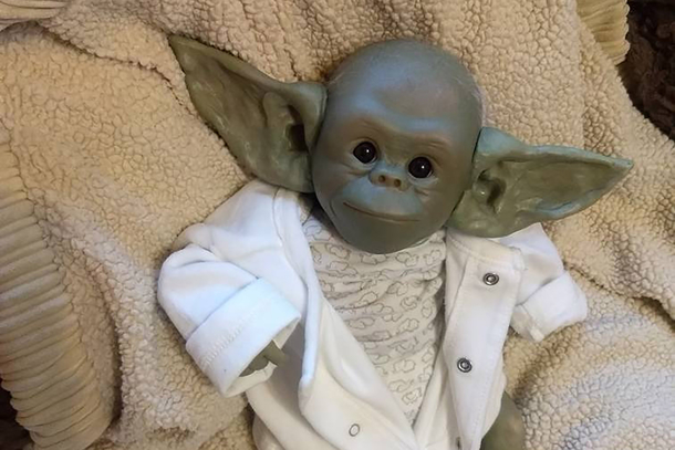 baby yoda monkey edition
