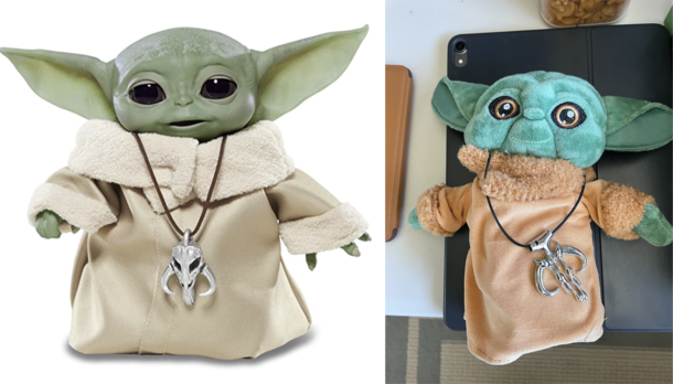 Baby Yoda vs Nightmare Baby Yoda