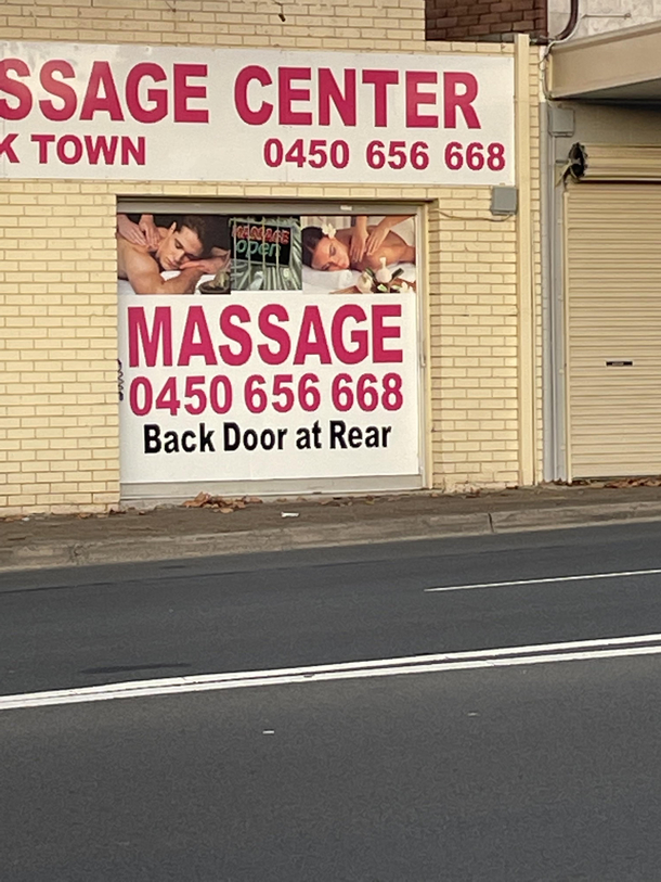 Back Door At Rear Well Im surprised