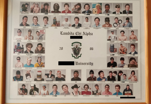 Back in the day we didnt comply with the suit and tie for our composite I found this while cleaning the attic today and thought it would give everyone a laugh