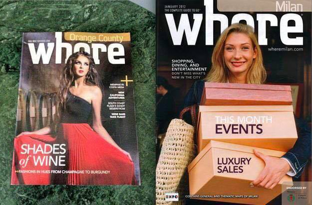 Bad cover art design choices This is a travel magazine called Where