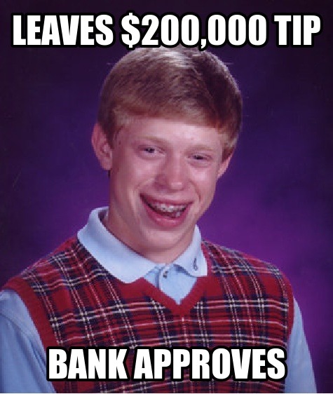 Bad Luck Brian goes to lunch