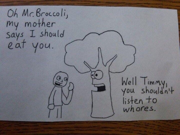 Bad mothed broccoli