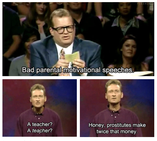 Bad parental motivational speeches