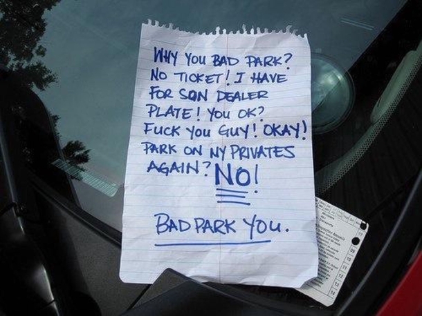 BAD PARK YOU