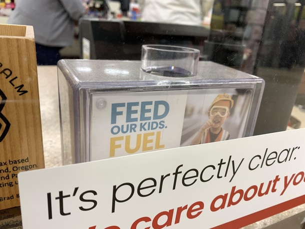 Bad placement for this donation box