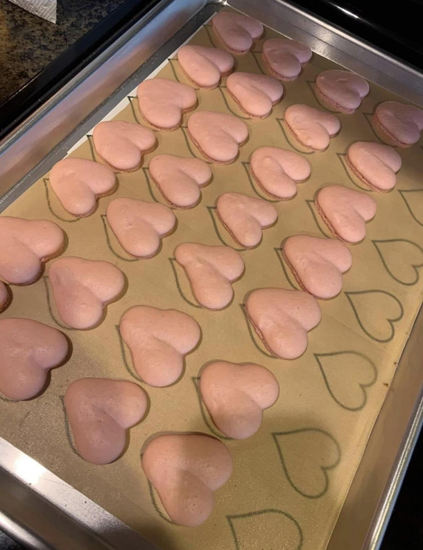 baked heart cookies  testicles