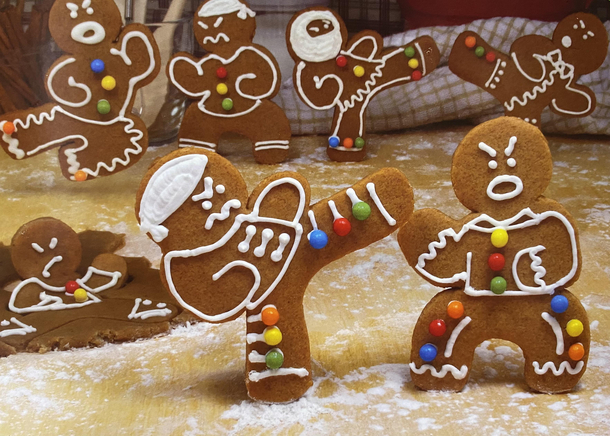 Baking some Ninja Bread men for Christmas this year