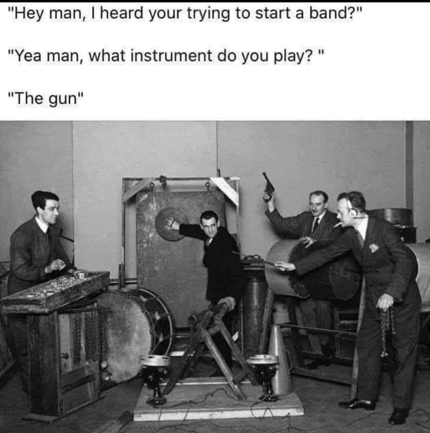Bands these days would never have made it back in my day