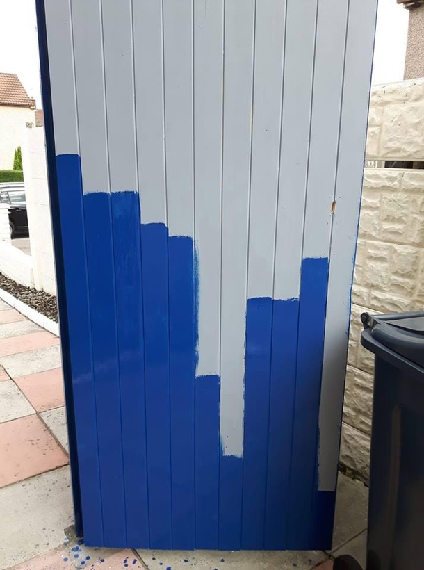 Bar chart of how much door Ive painted
