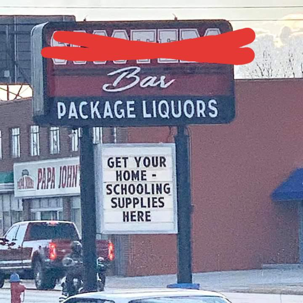 Bar in my town Turn up for distant learning
