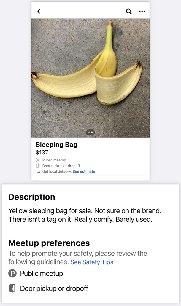 Barely used sleeping bag for sale