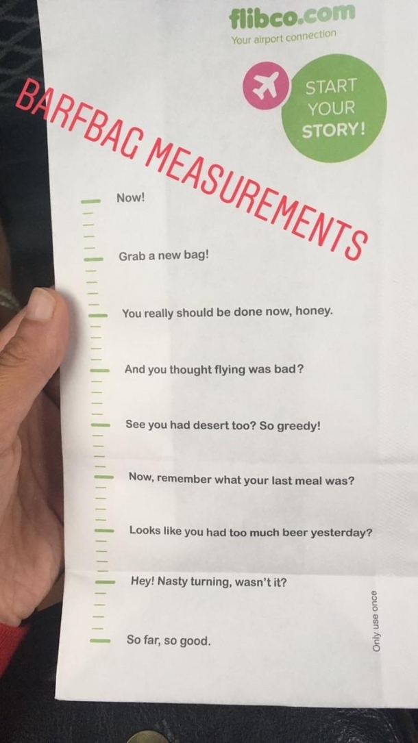 Barfbag measurements