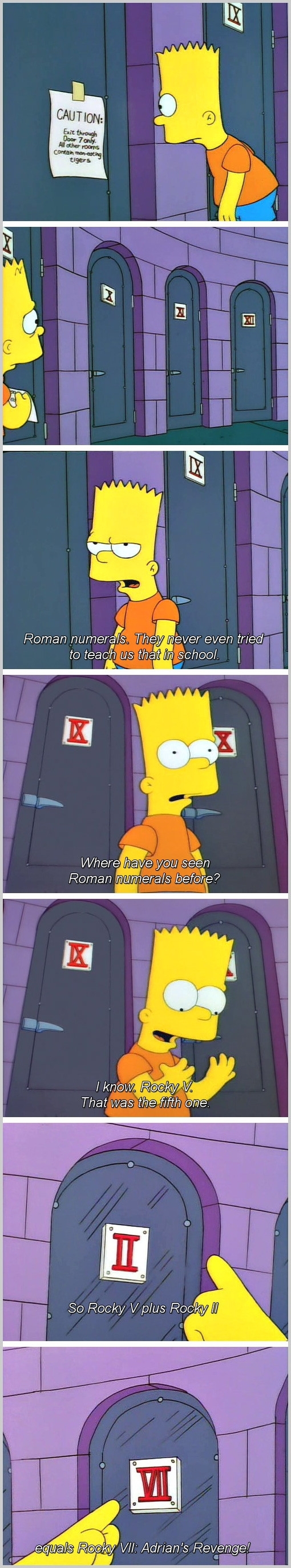 Bart Simpson amp Roman numerals