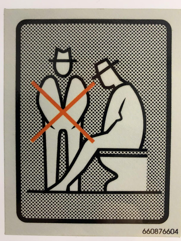 Bathroom instructions or social commentary