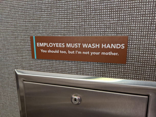 Bathroom signs are getting sassy