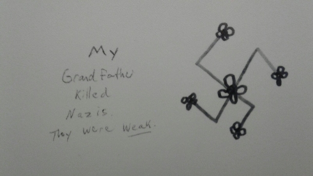 Bathroom stall nazi rebuttal