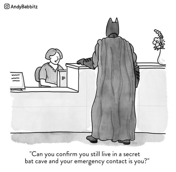 Batman at the doctor oc